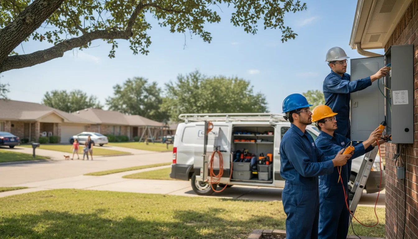 Certified electrician providing emergency electrical services in Oakland Mills, PA